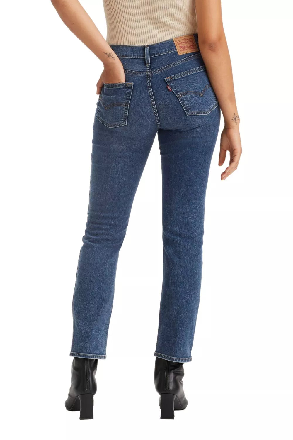Jeans Mujer 724 High Rise Straight Navy