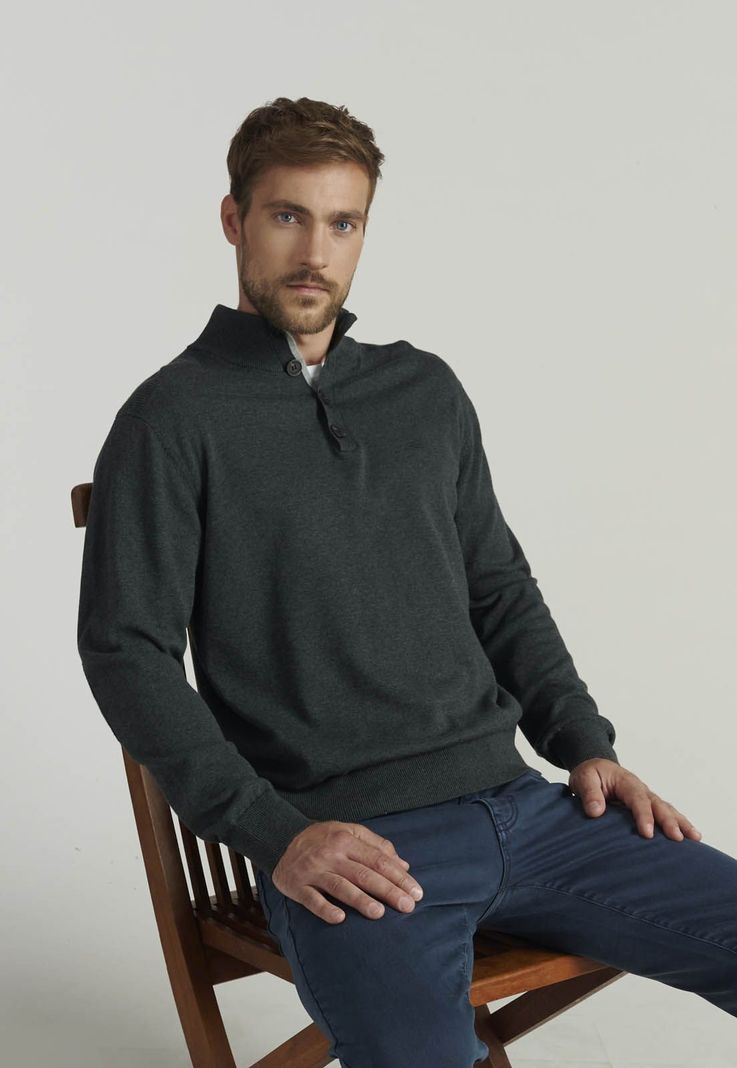Sweater Hombre Bristol F Business Grafito
