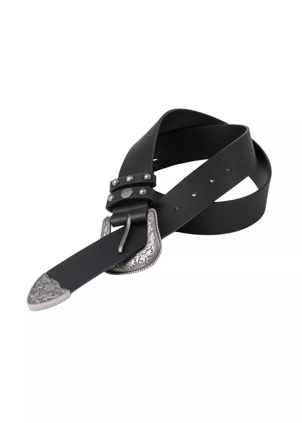 Cinturon Mujer Cowgirl Negro Humana