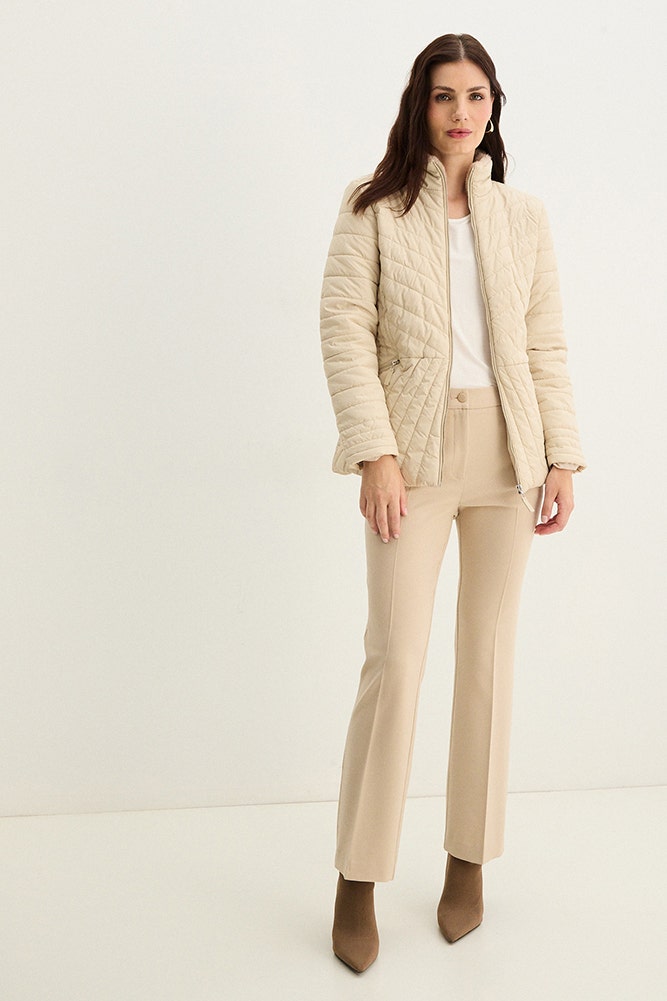 Parka Mujer Lisa Animal Print Beige