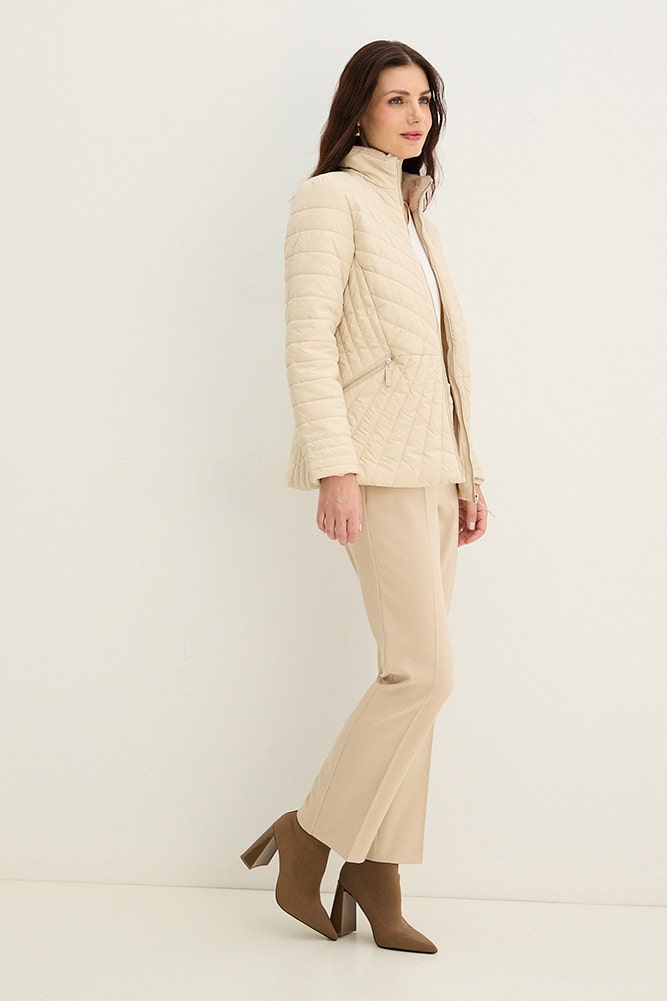 Parka Mujer Lisa Animal Print Beige