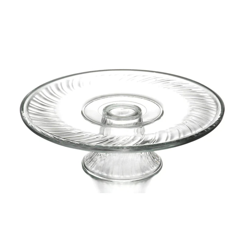 Plato Torta De Vidrio con Pie 31 cm