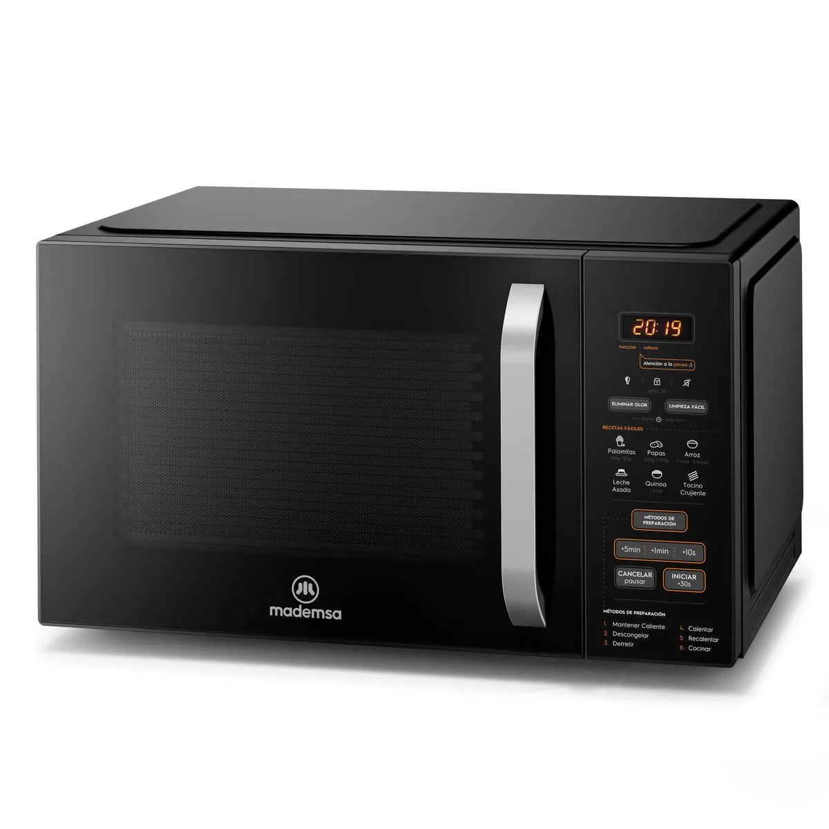 Microondas 28 Litros Digital Descongelamiento Inteligente MM28FB Negro