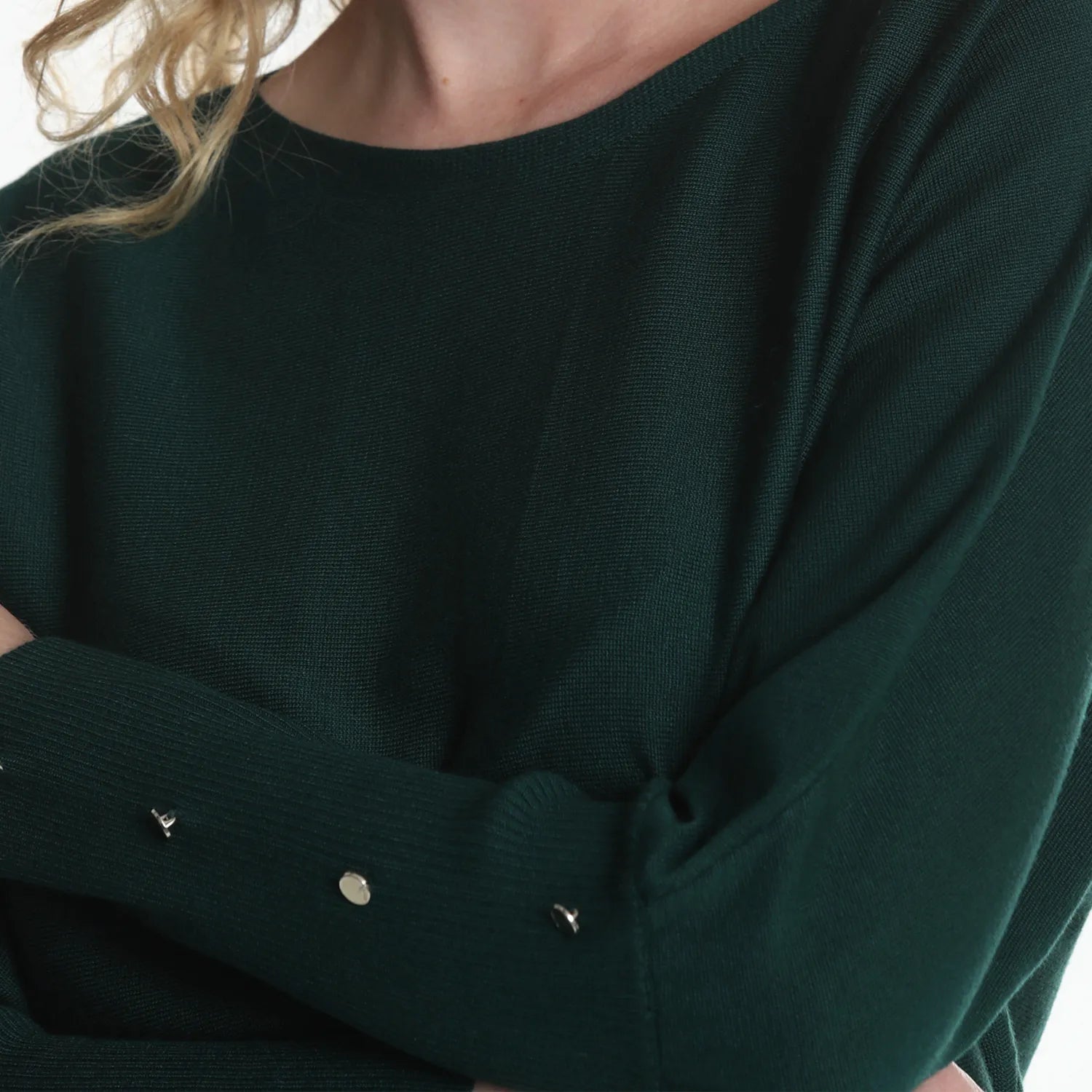 tejido-mujer-básico-batwing-buttons-verde