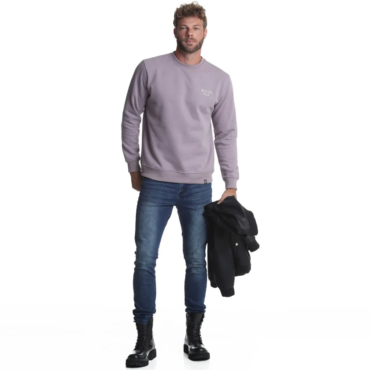 polerón-hombre-crew-neck-fleece-silicone-wash-malva
