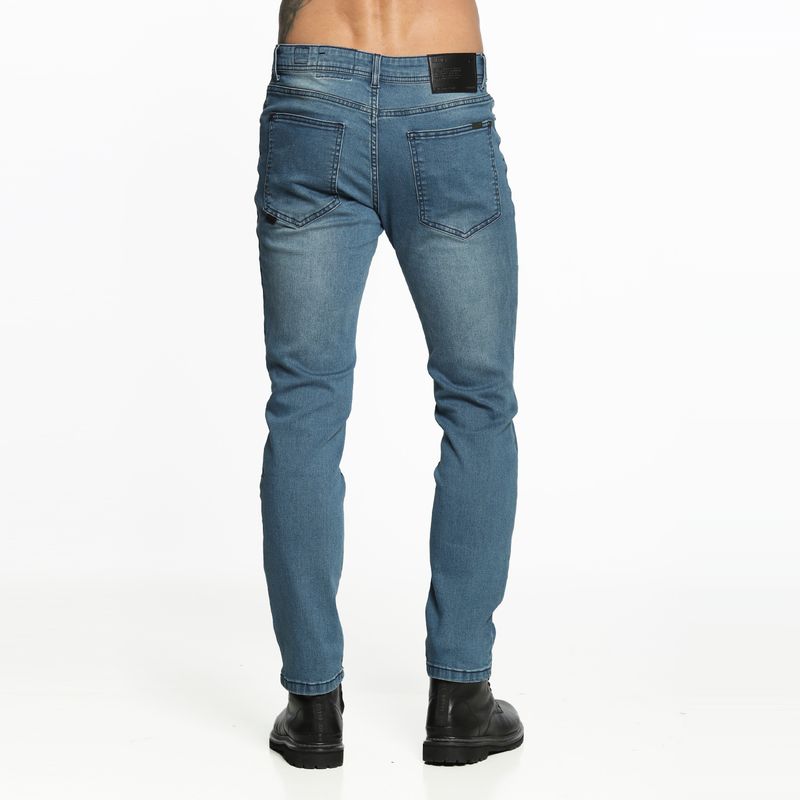Jeans Slim Black Blue Basic Azul