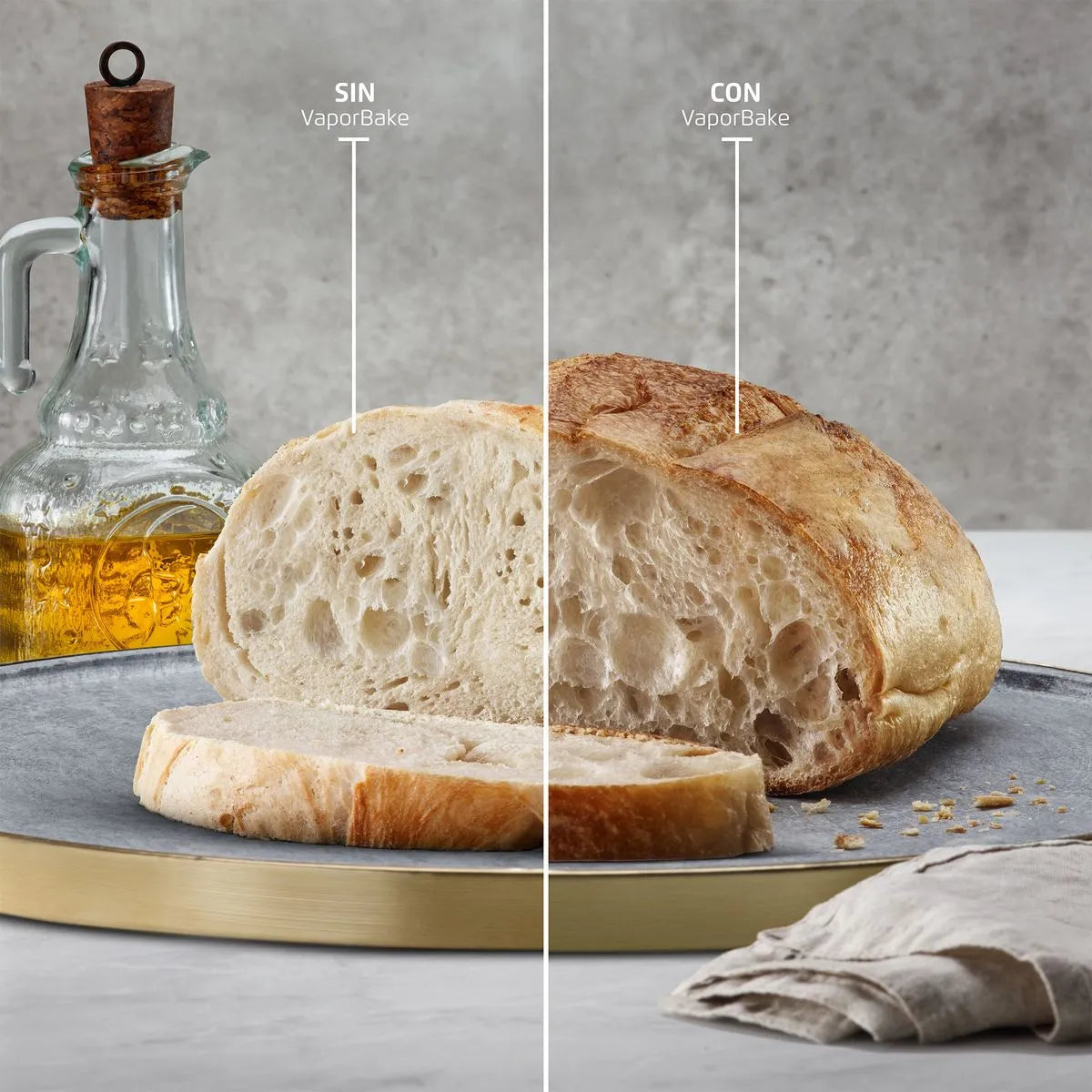 Cocina a Gas 4 Platos Experience con VaporBake y Timer F 2606 T