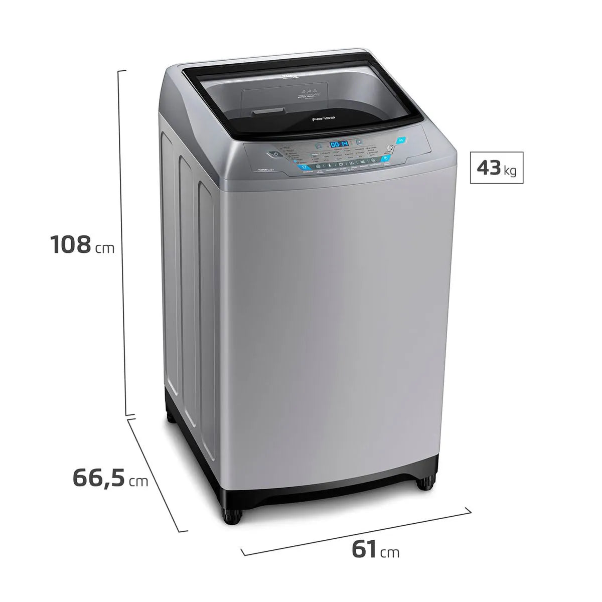 Lavadora Automática 20Kg Carga Superior Control Tiempo Premium Care 20SZ Gris