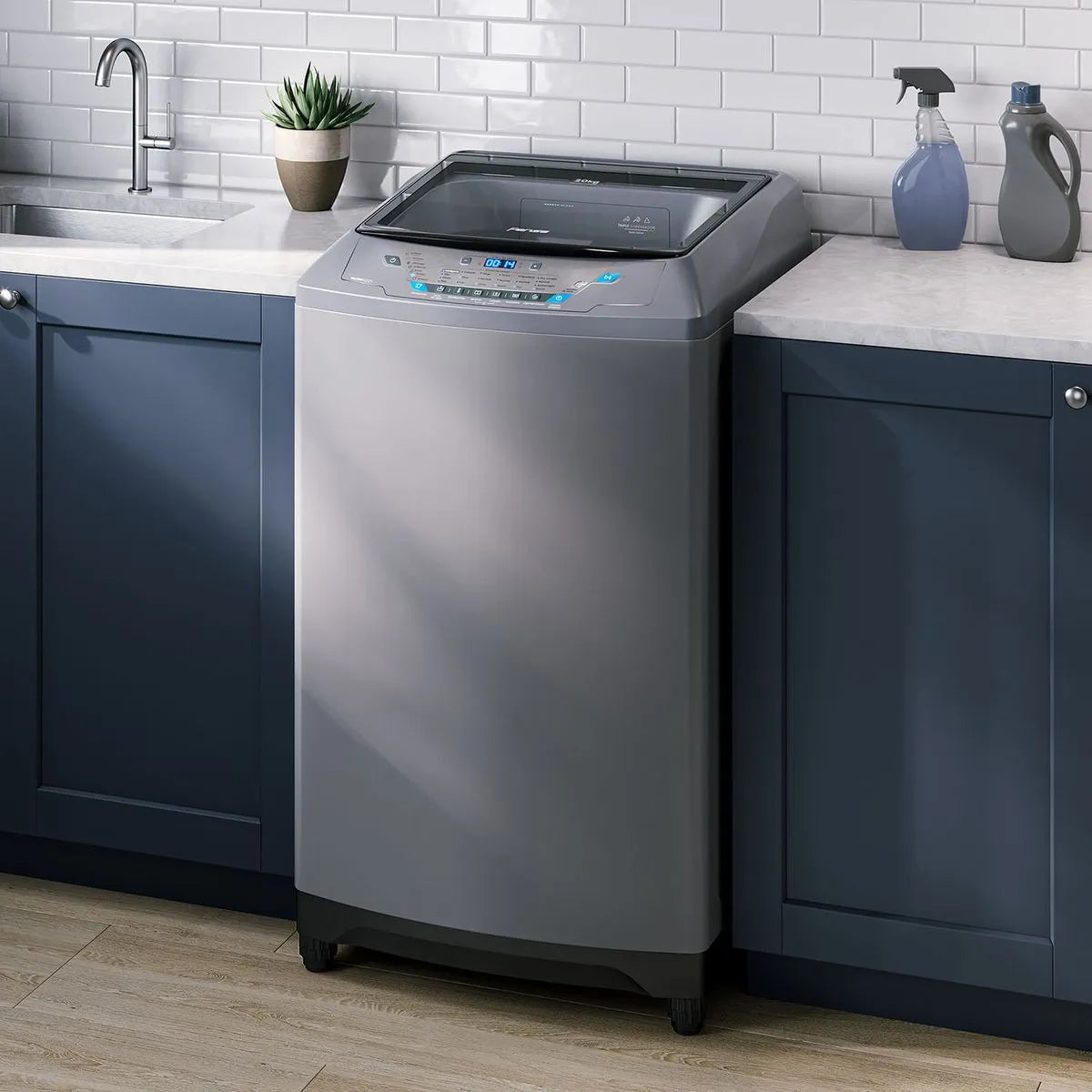 Lavadora Automática 20Kg Carga Superior Control Tiempo Premium Care 20SZ Gris