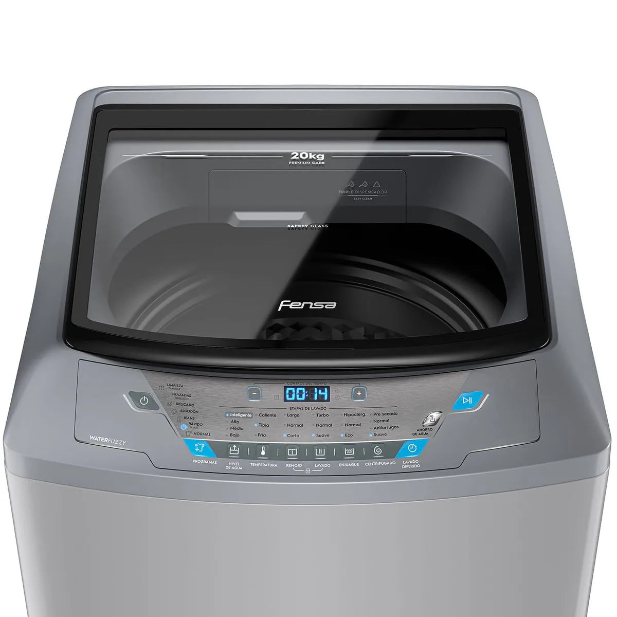 Lavadora Automática 20Kg Carga Superior Control Tiempo Premium Care 20SZ Gris