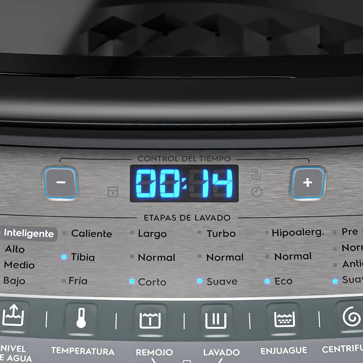 Lavadora Automática 20Kg Carga Superior Control Tiempo Premium Care 20SZ Gris