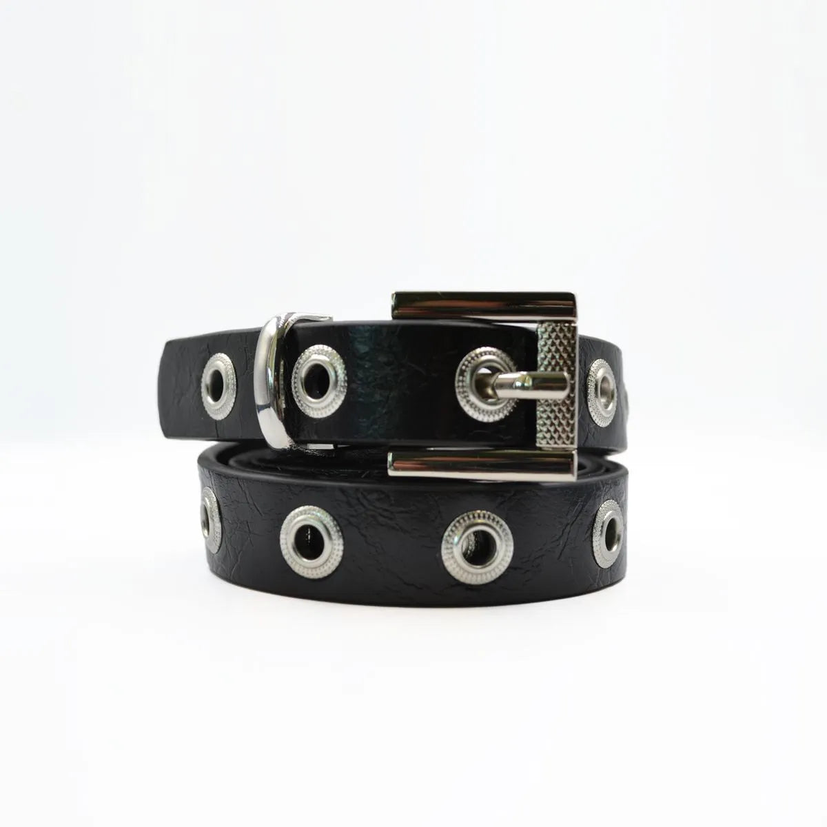 cinturón-mujer-hebilla-cuadrada-y-ojetillos-en-nickel-2,3cm-negro