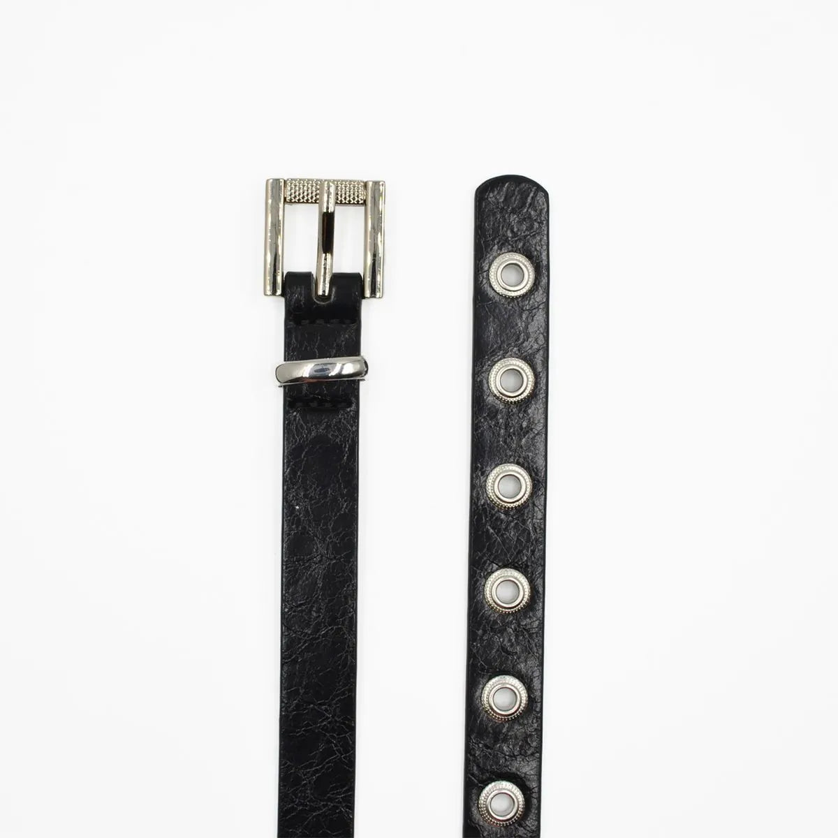 cinturón-mujer-hebilla-cuadrada-y-ojetillos-en-nickel-2,3cm-negro