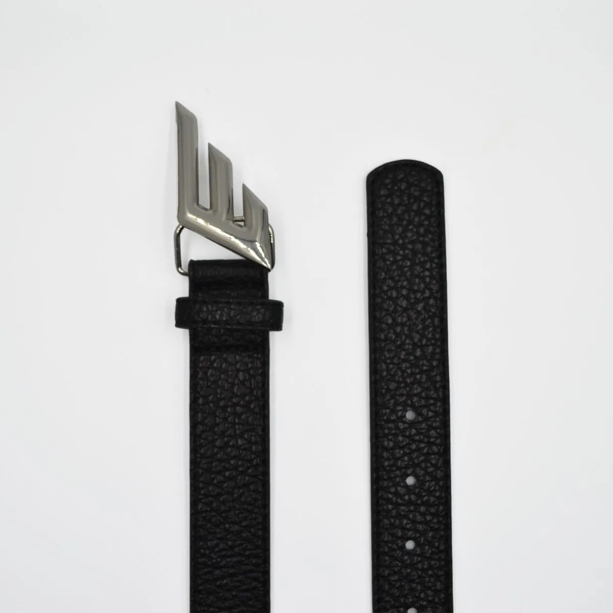 Cinturon Hombre Hebilla E wing 2,9cm Negro