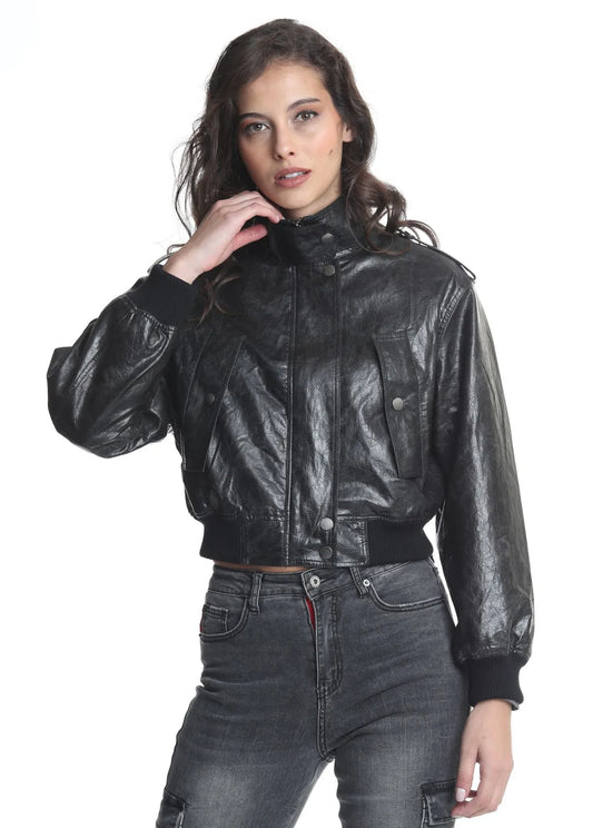chaqueta-mujer-bomber-pu-negro