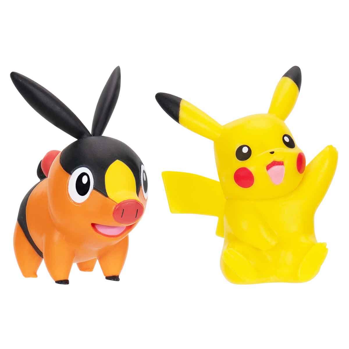 Figuras Pokemon de Batalla 2 piezas Pikachu + Tepig