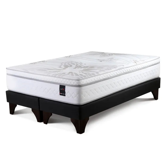 Cama Art 4 de 2 Plazas + 2 Almohadas Fibra Extra
