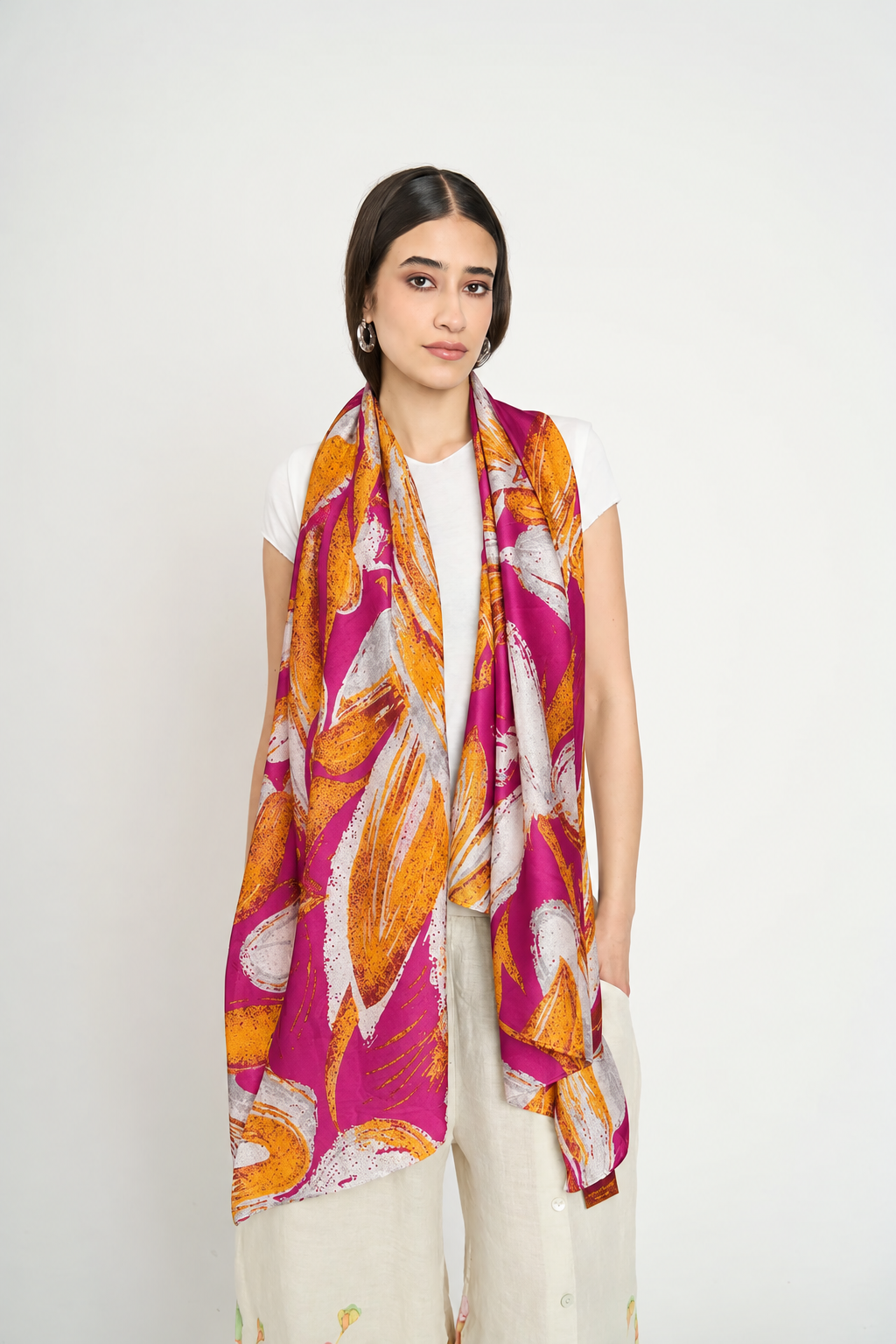 Echarpe Paulina Mujer Fucsia