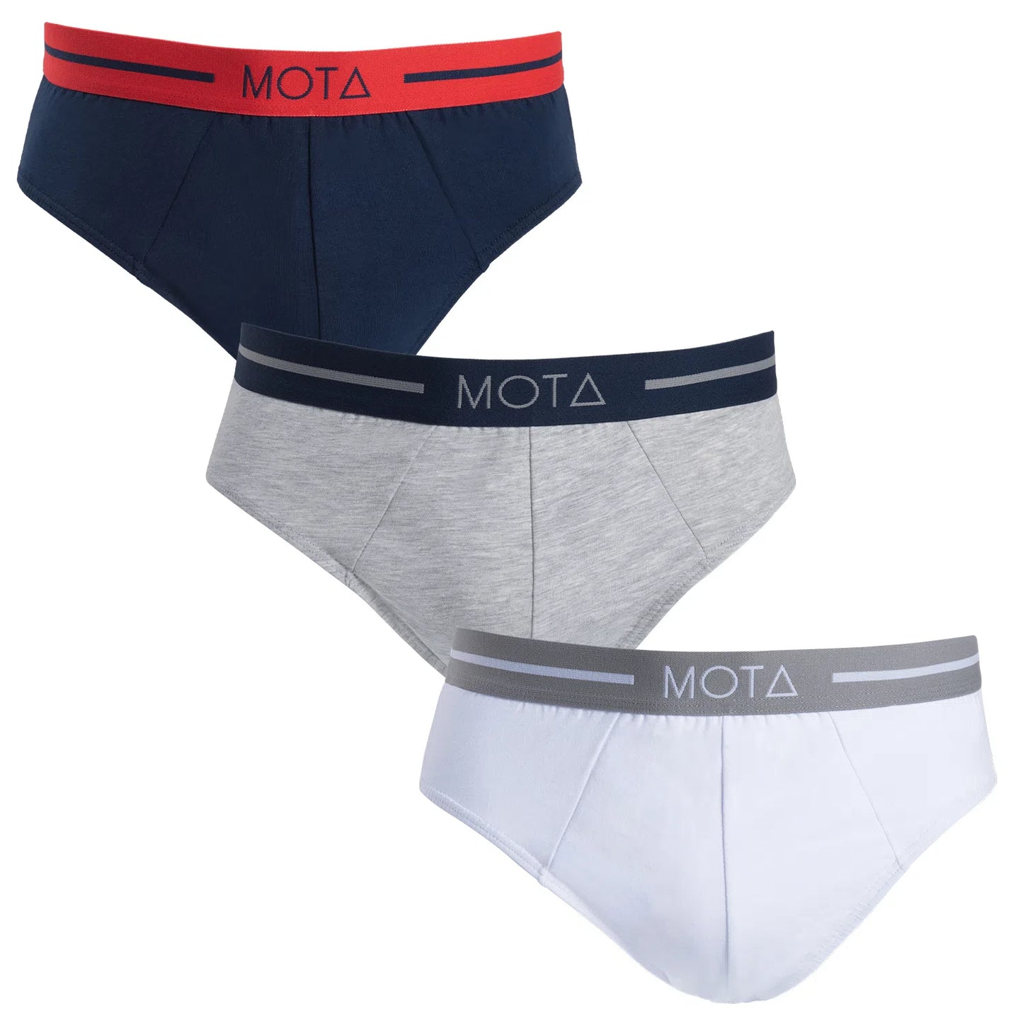 Slip Hombre Algodón Azul Pack 3