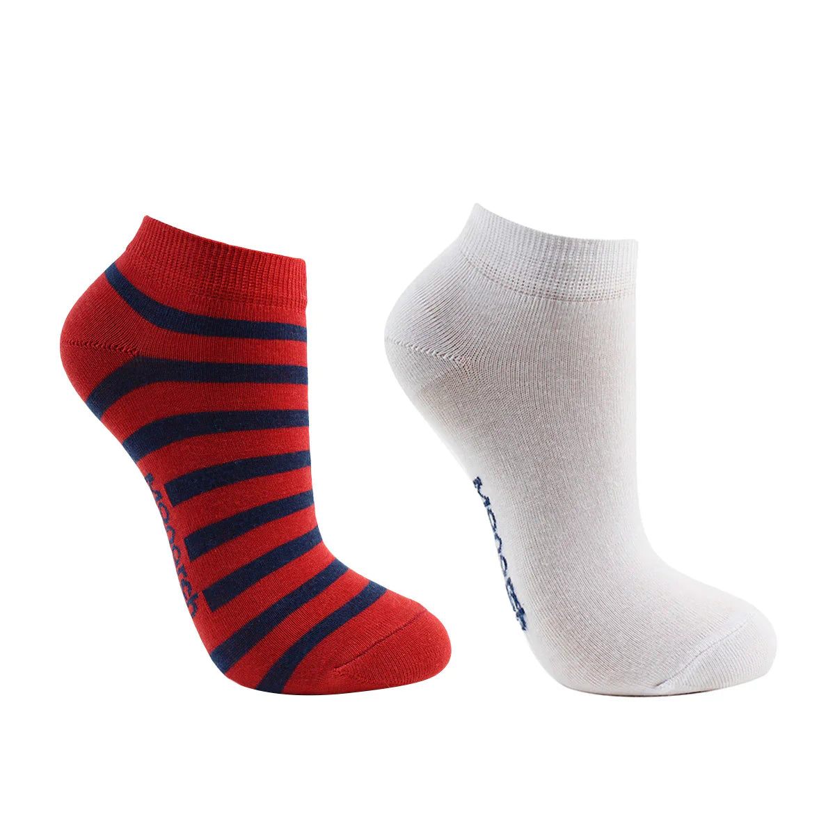 calcetin-mujer-2-pares-calcetín-algodón-marinero-rojo