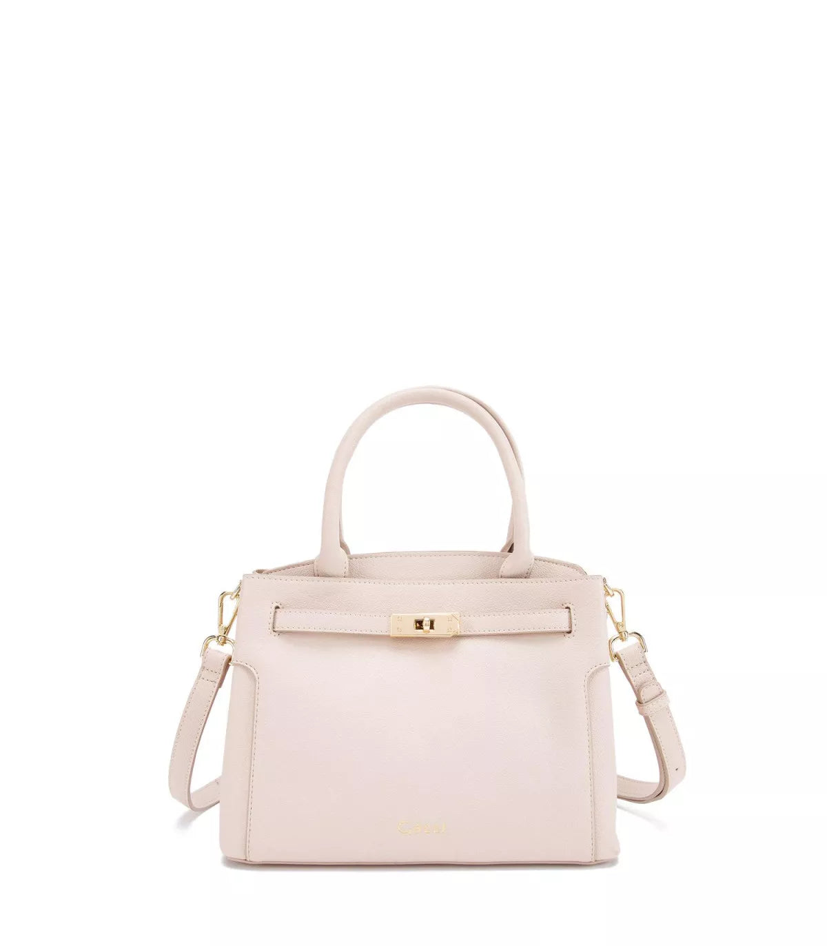 Cartera Mujer Dos Asas Pequeña Off White