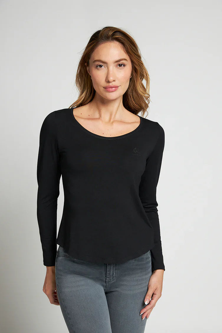 Polera Mujer Manga Larga 5130 Negra