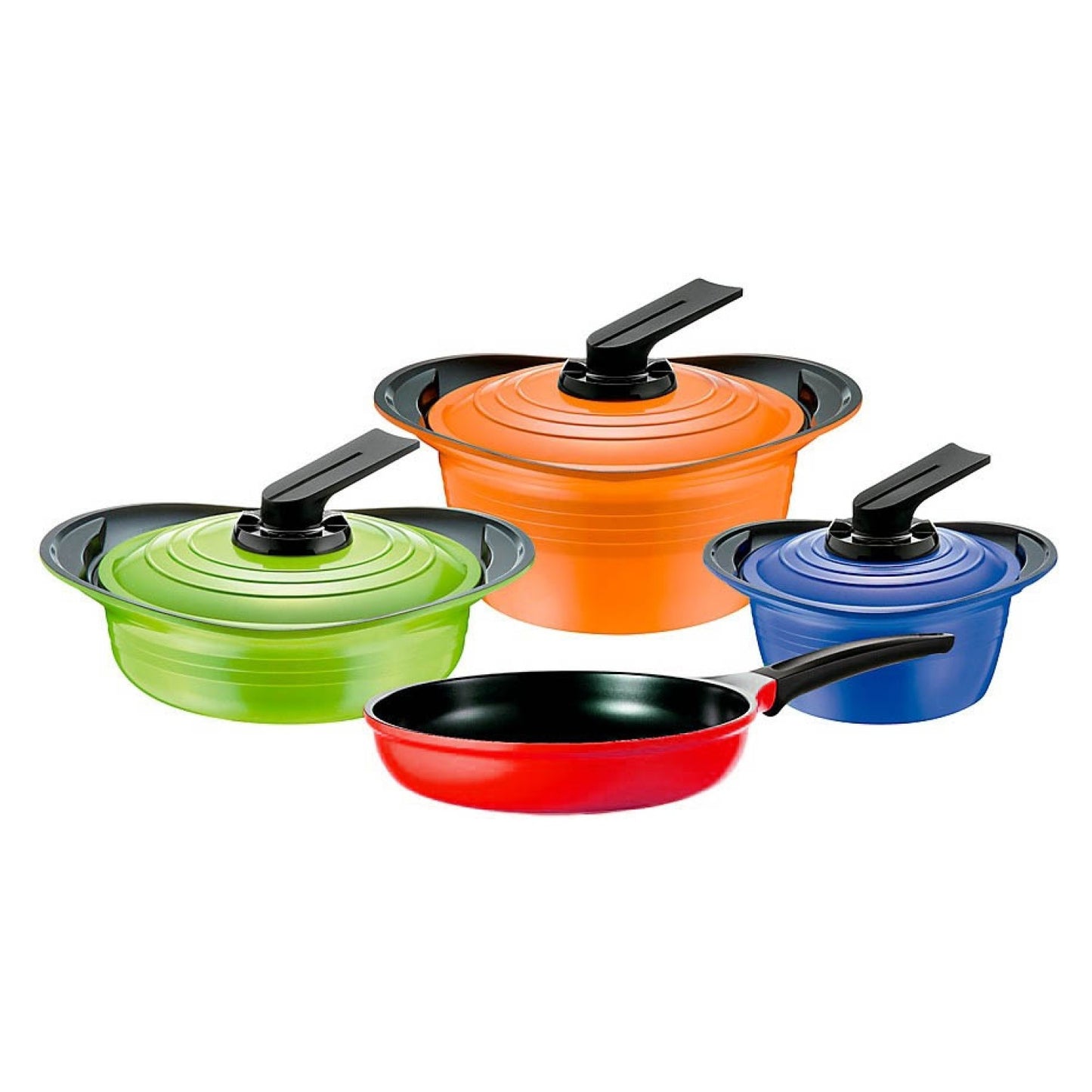 Batería de Cocina Cerámica Premium Colores 7 Piezas