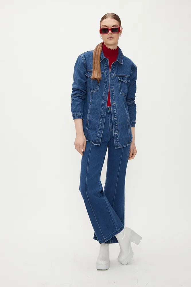 Chaqueta Denim Azul
