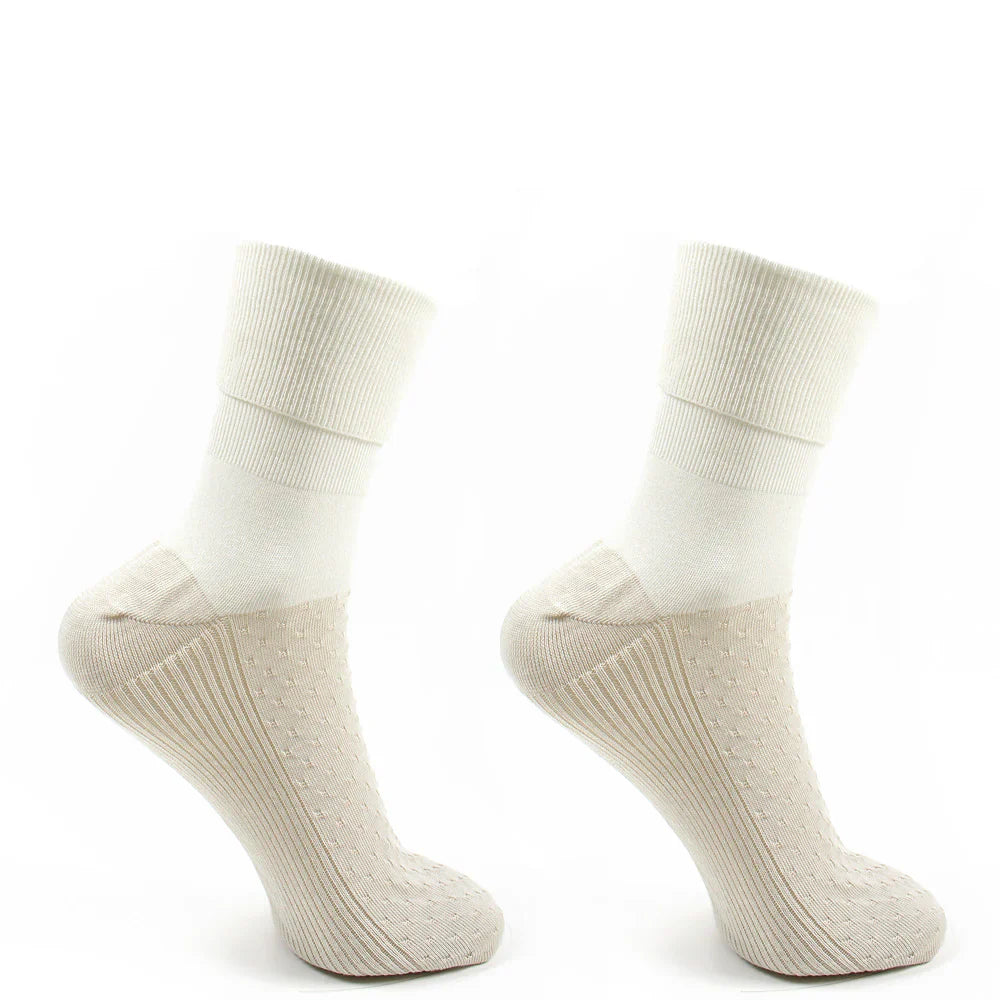 calcetin-mujer-2-pares-cobre-colores-vuelta-blanco-invierno