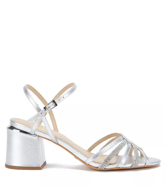 Sandalia Mujer Isi Plateado