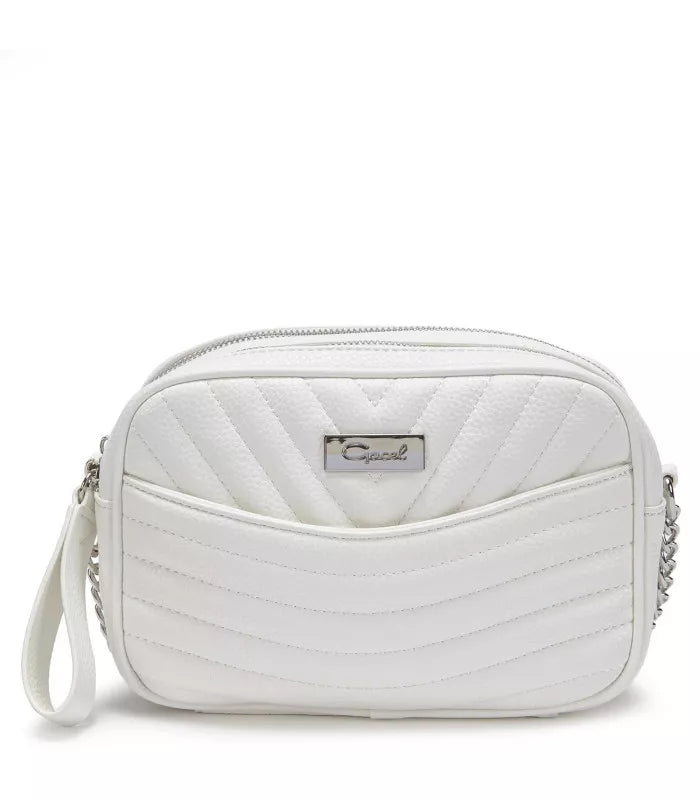 Cartera Mujer Bandolera Grande Blanco