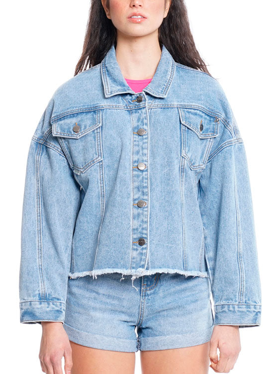 Chaqueta Mujer IL Gioco Mezclilla Azu
