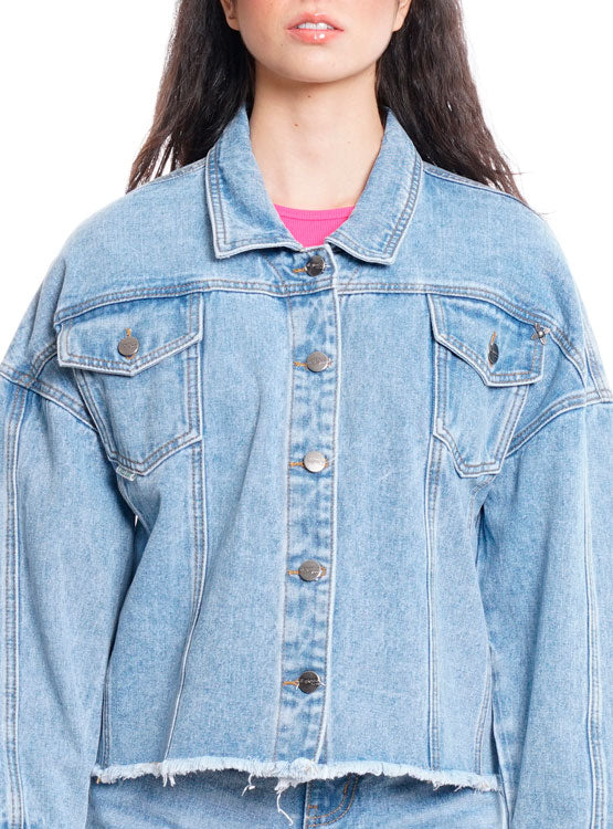 Chaqueta Mujer IL Gioco Mezclilla Azu