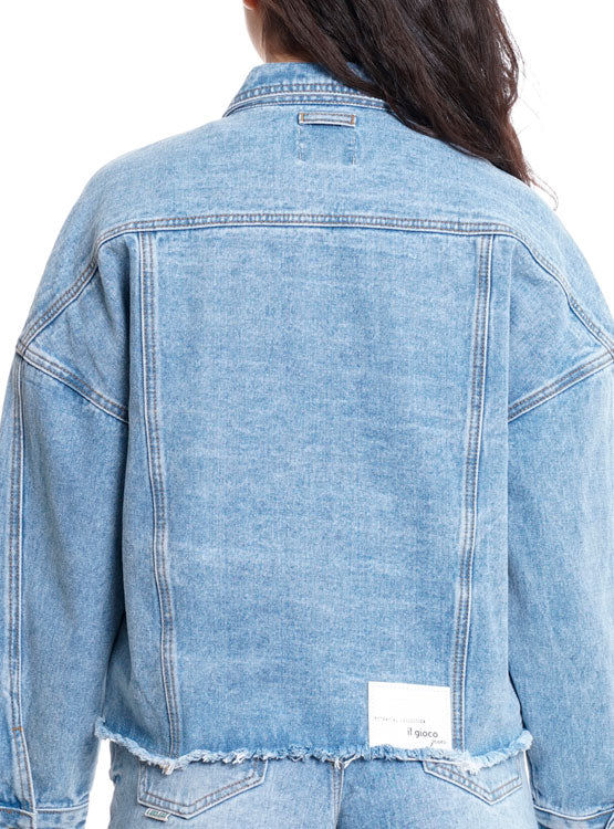 Chaqueta Mujer IL Gioco Mezclilla Azu