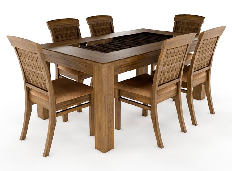 Juego Comedor New Antillanca Laurel 6 Sillas Rauli