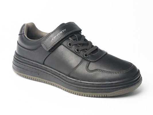 zapatilla-cuero-velcro-negro