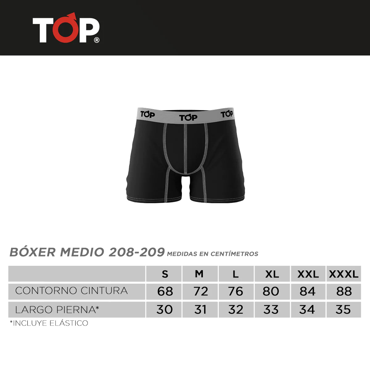 Bóxer Hombre PK C12 medio Pack 4