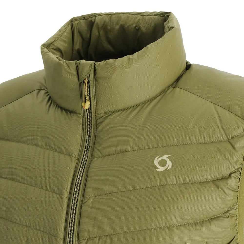 Parka Hombre Pluma Sin Manga Heron OIiva