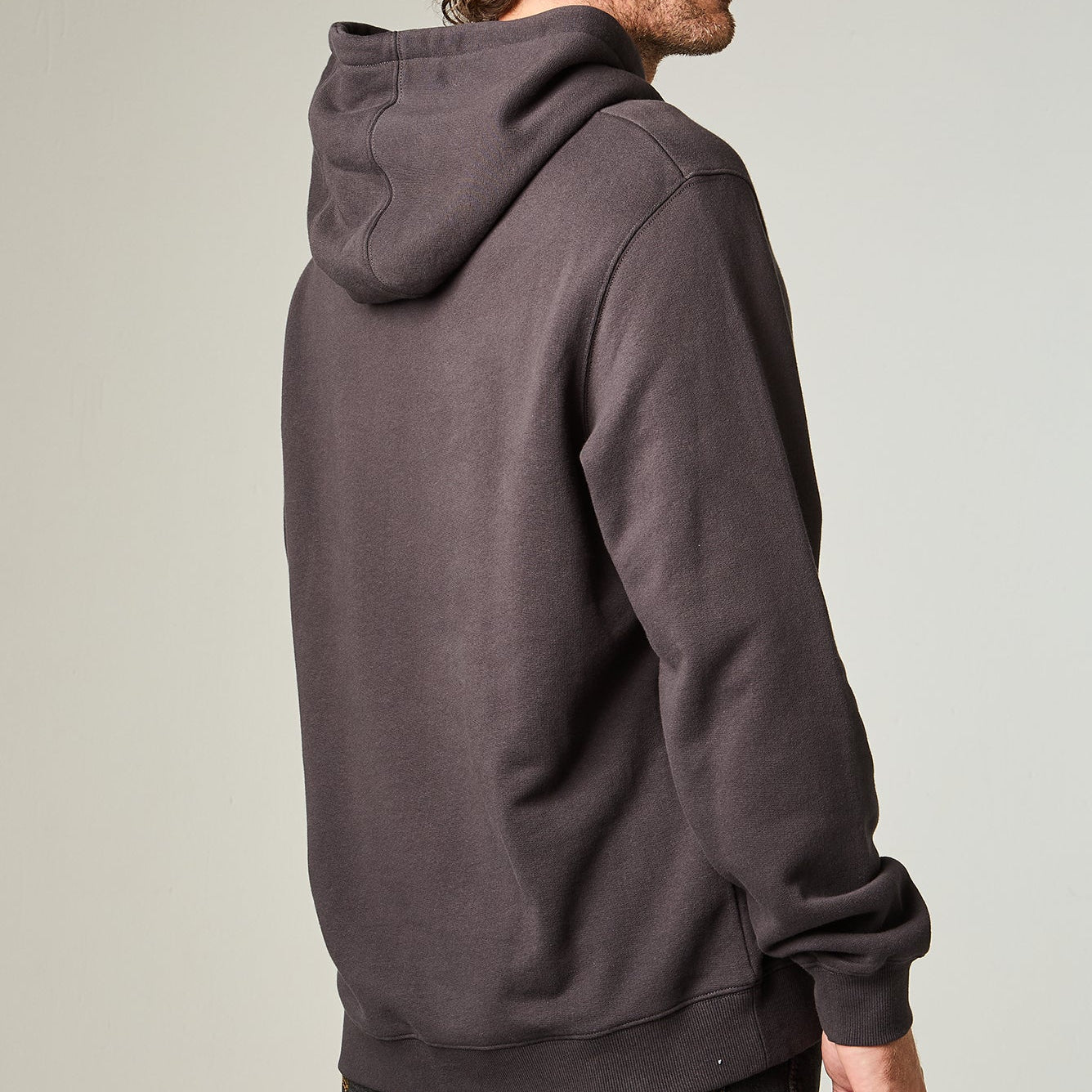 Polerón Hombre con Gorro Regular Negro