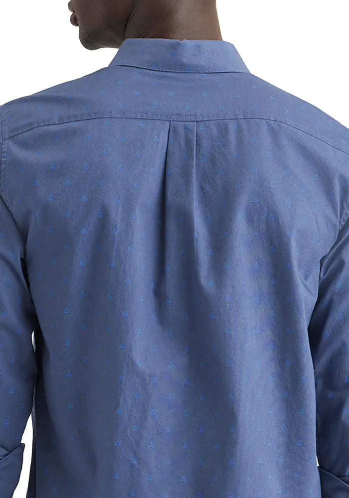 Camisa Hombre Signature Stain Defender® Classic Fit Ceramic Blue