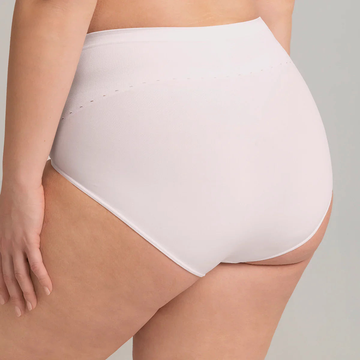 Calzon Mujer Alto Confort Size Blanco