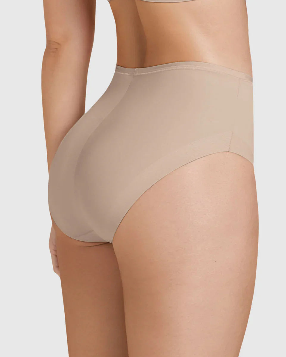 Calzón Mujer Clásico Invisible con Ajuste Perfecto Café Claro