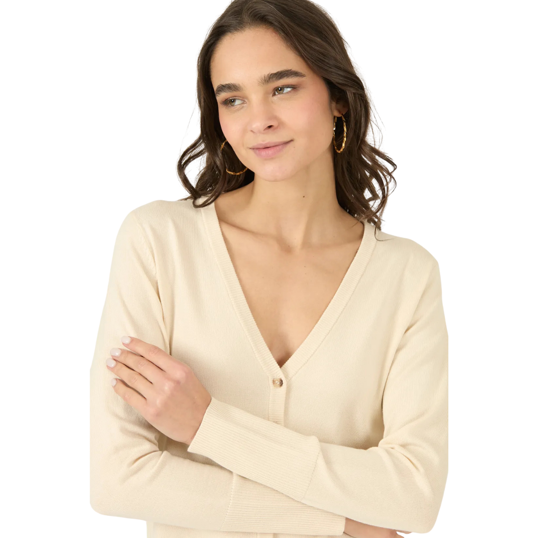 cardigan-mujer-cuello-v-beige
