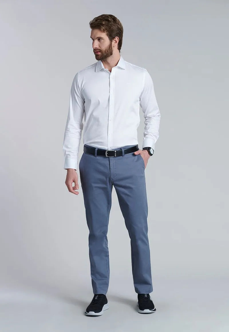 Camisa Hombre Smart Casual Dublin Blanca