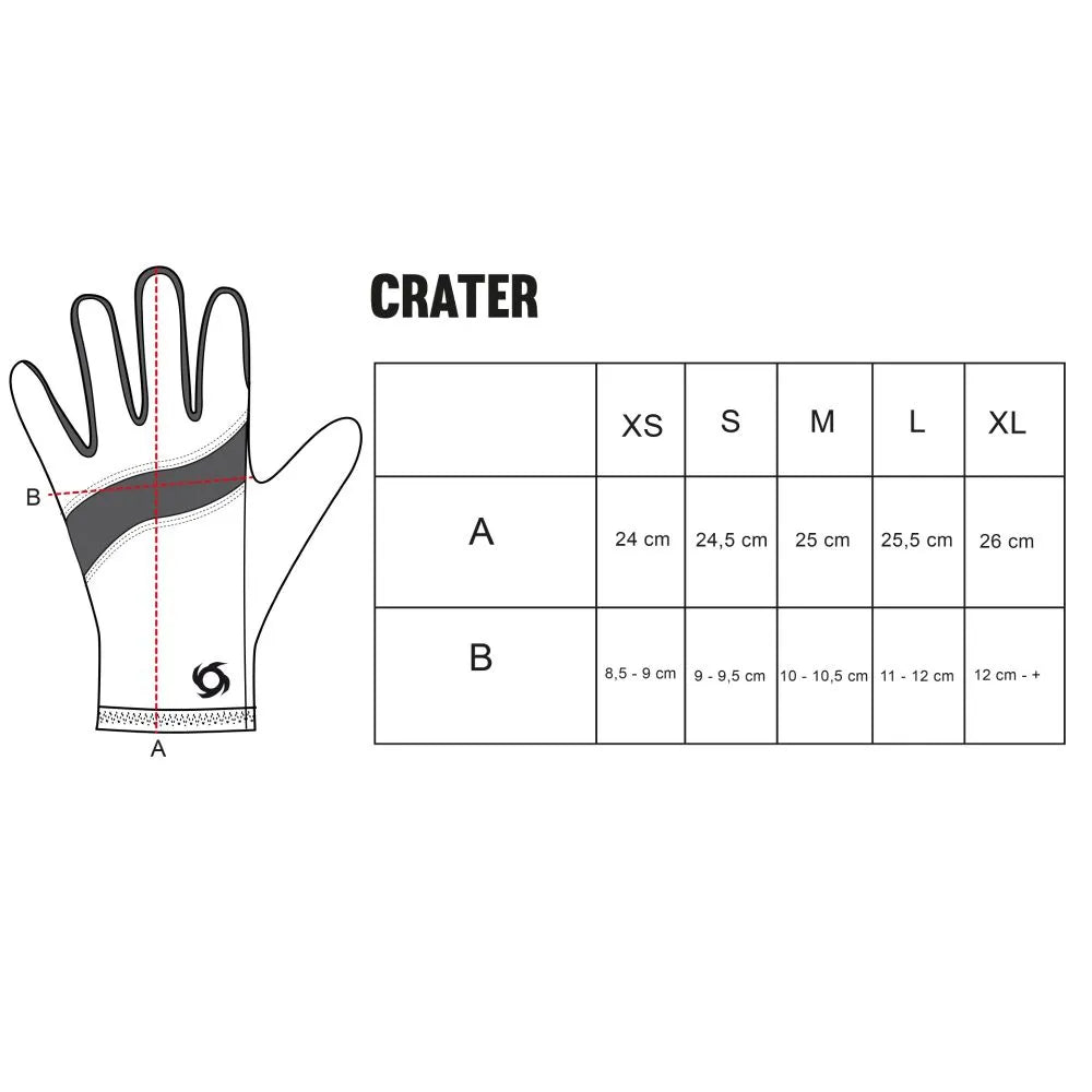 Guantes Unisex Crater WP Negro