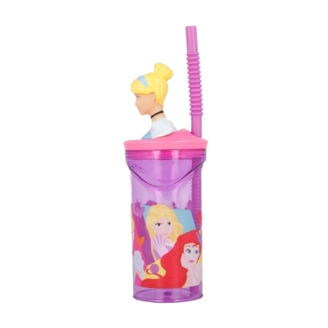 Vaso Disney Princess 3D con Figurita 360ml