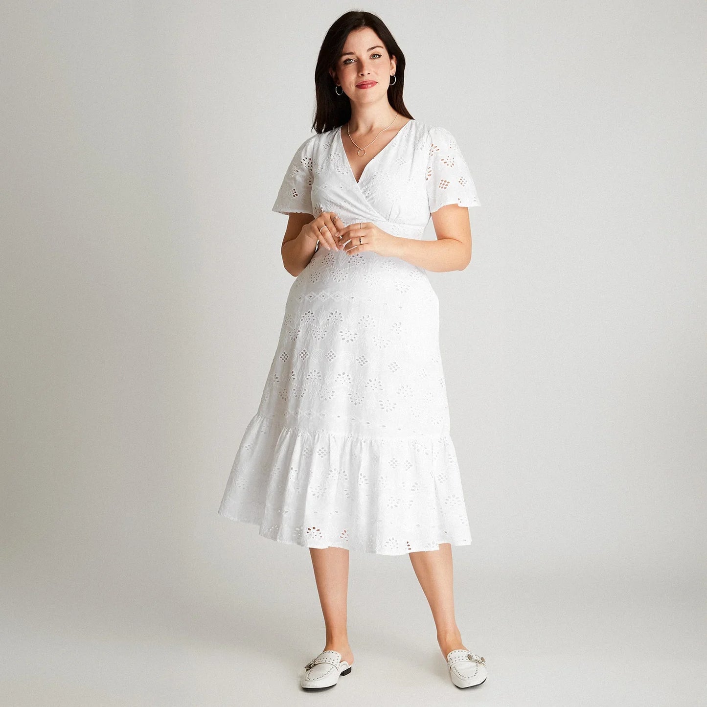 vestido-mujer-maxi-blanco-manga-corta-cuello-v