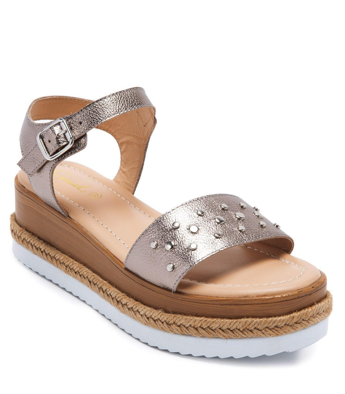 Sandalia Maggie Plateado