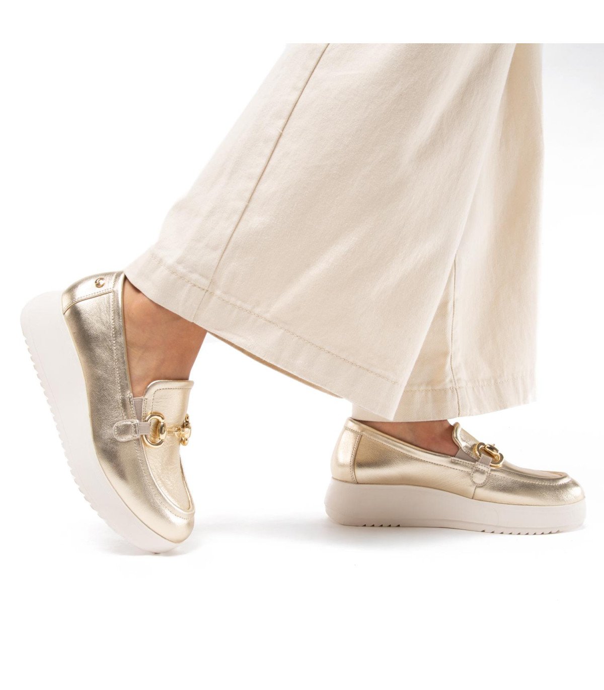 Mocasin Mujer Lydia Champagne