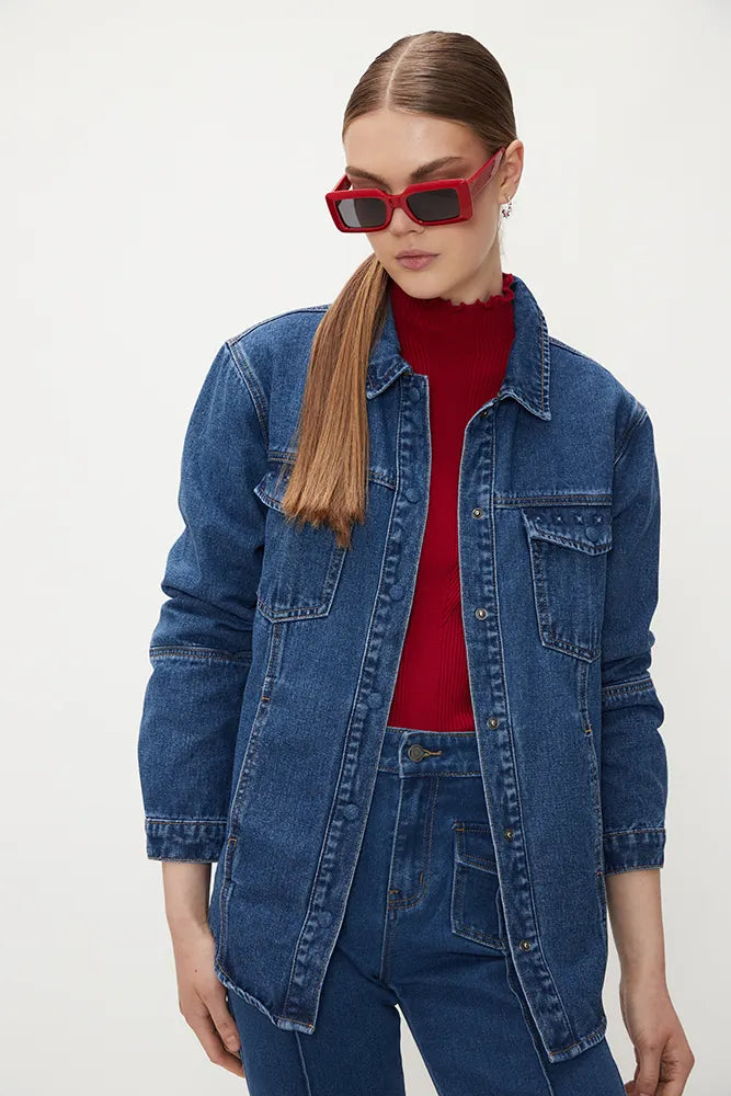 Chaqueta Denim Azul